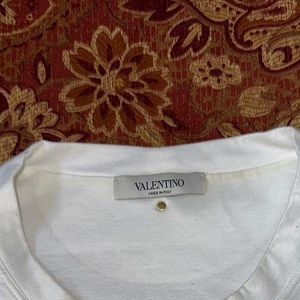 Authentic Men’s Valentino plain white t shirt size XL